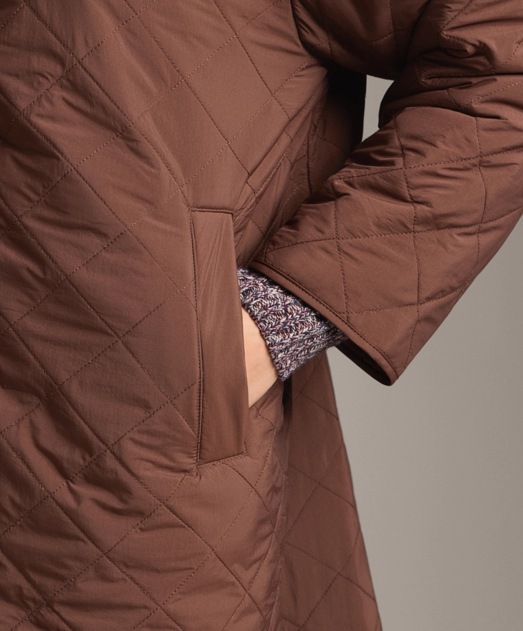 Длинное водоотталкивающее пальто с утеплителем fellex® aerogel доставим в рф