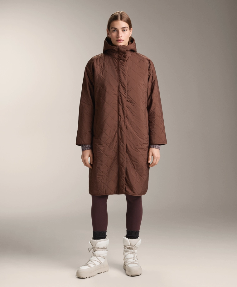 Длинное водоотталкивающее пальто с утеплителем fellex® aerogel доставим в рф