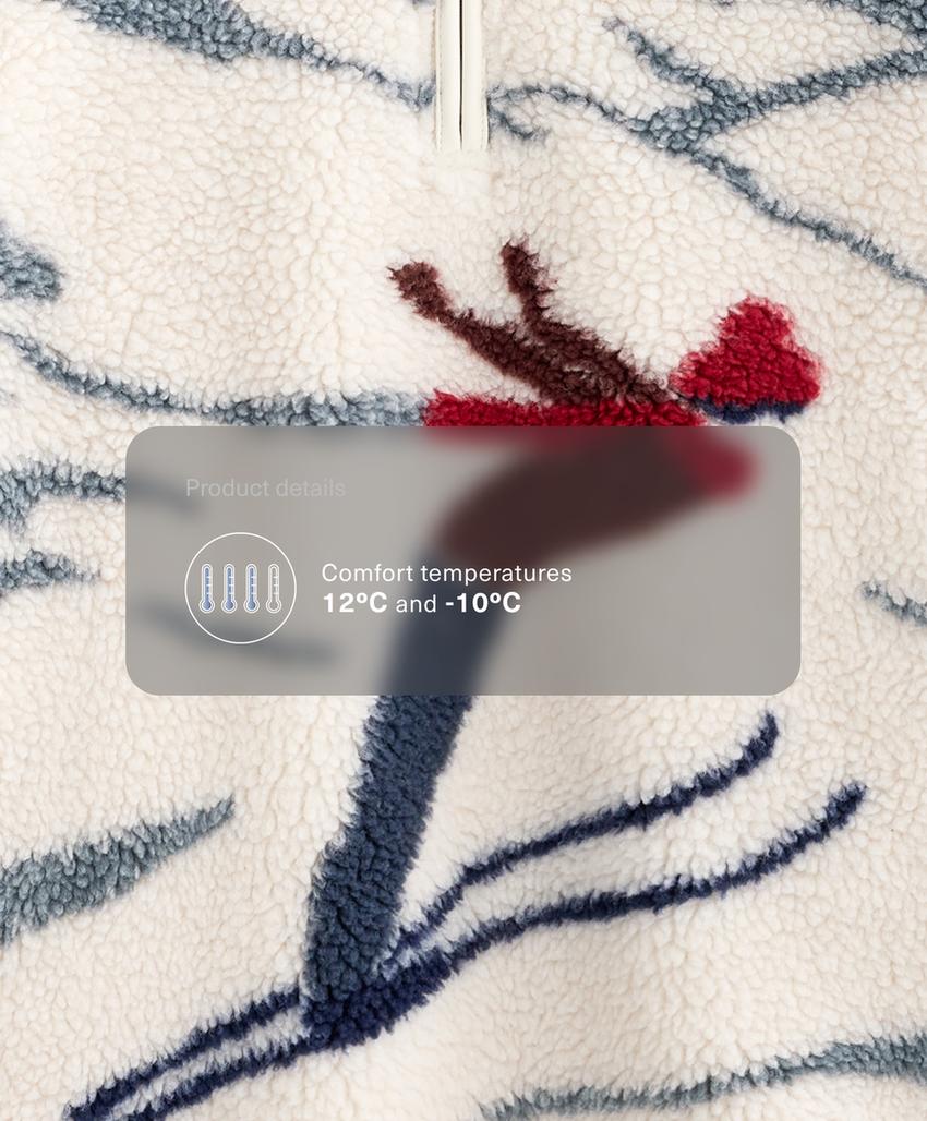 Куртка с застежкой на молнию и воротником-стойкой из искусственного меха для лыжников