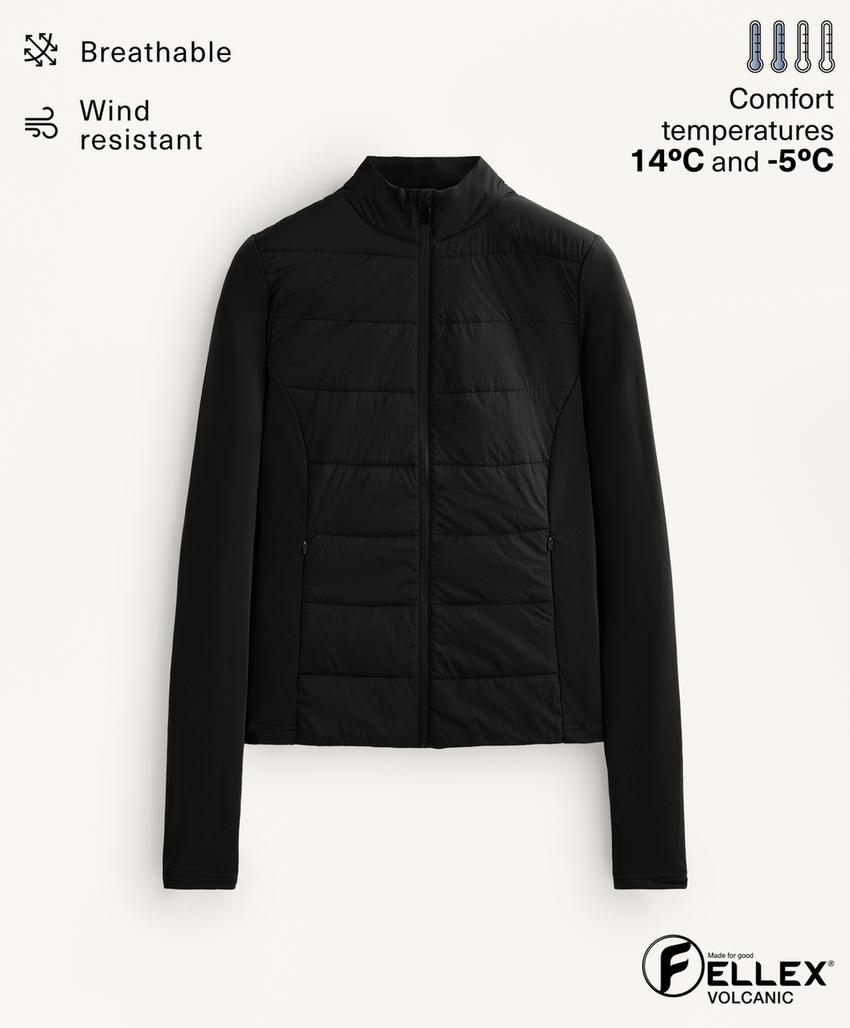 Объемная техническая куртка с наполнителем из вулканической шерсти fellex®