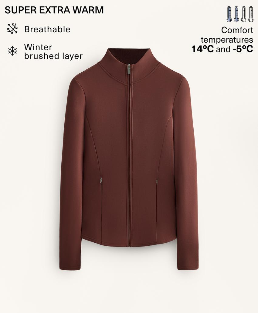 Длинная сверхтеплая техническая куртка