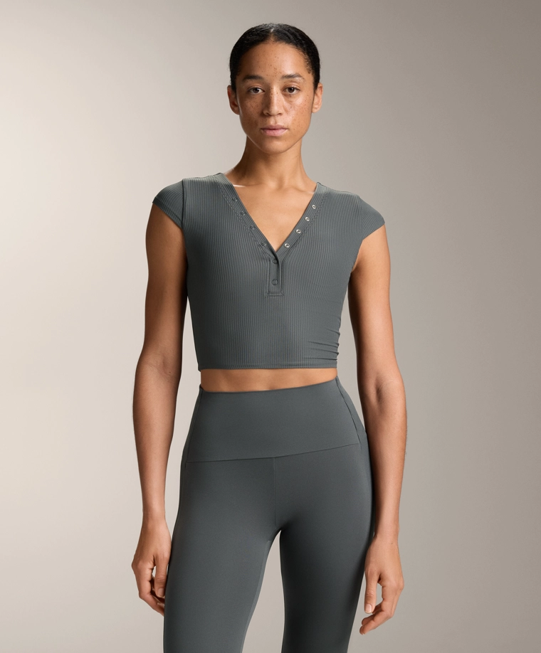 Футболка с коротким рукавом comfortlux из ребристой ткани