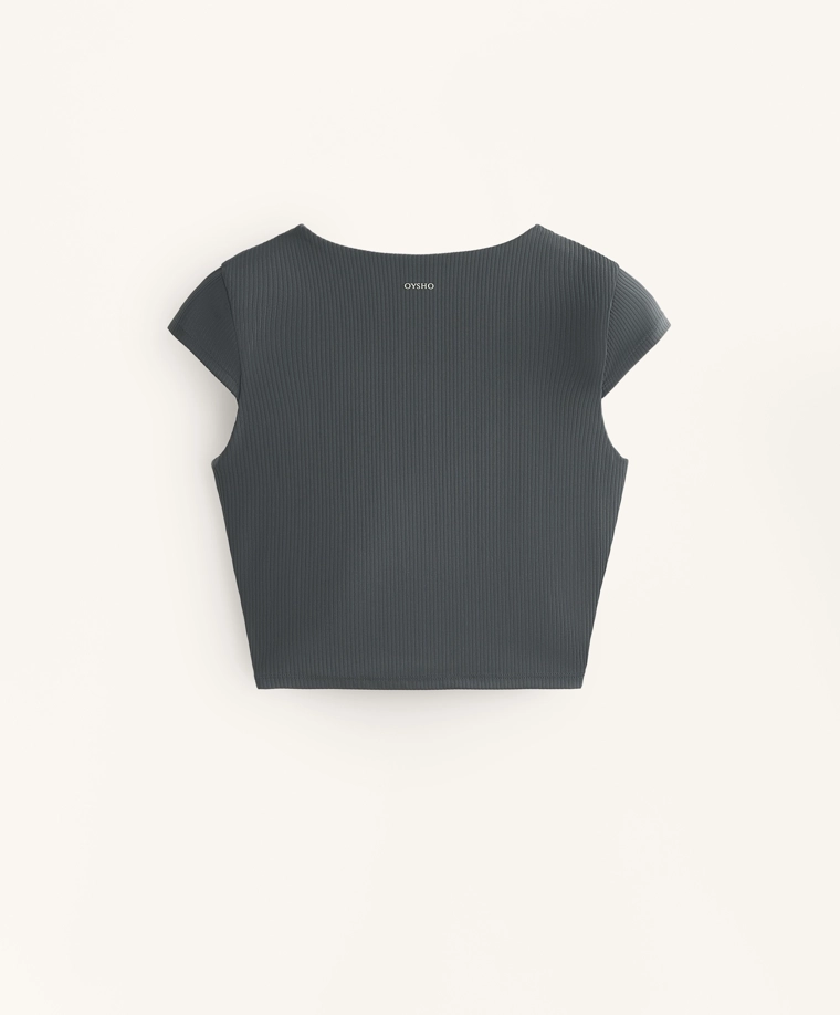 Футболка с коротким рукавом comfortlux из ребристой ткани