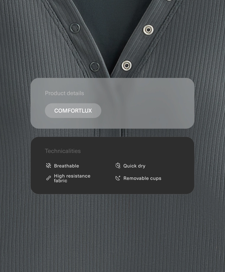 Футболка с коротким рукавом comfortlux из ребристой ткани