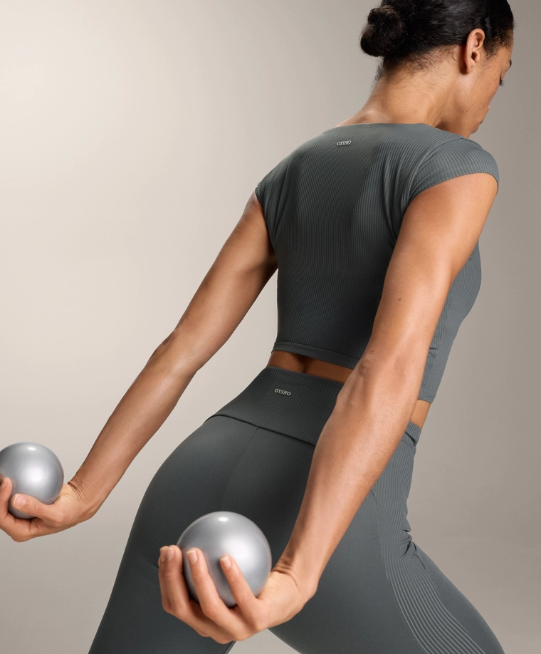 Футболка с коротким рукавом comfortlux из ребристой ткани