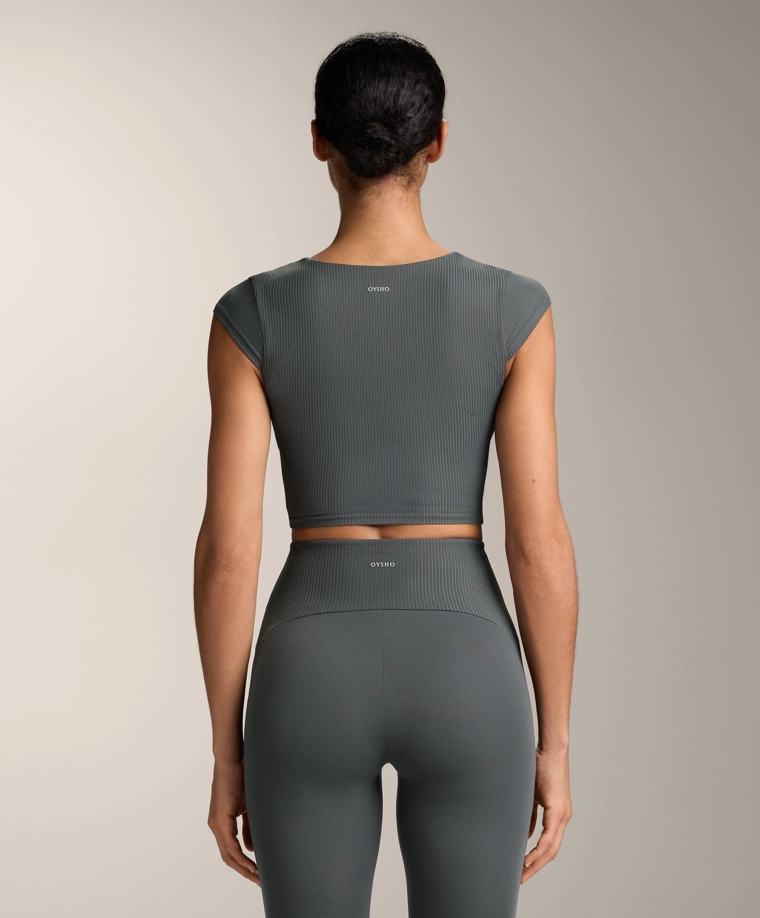 Футболка с коротким рукавом comfortlux из ребристой ткани