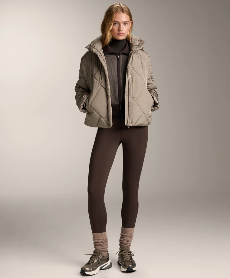 Флисовый термобельевой топ с высоким воротником