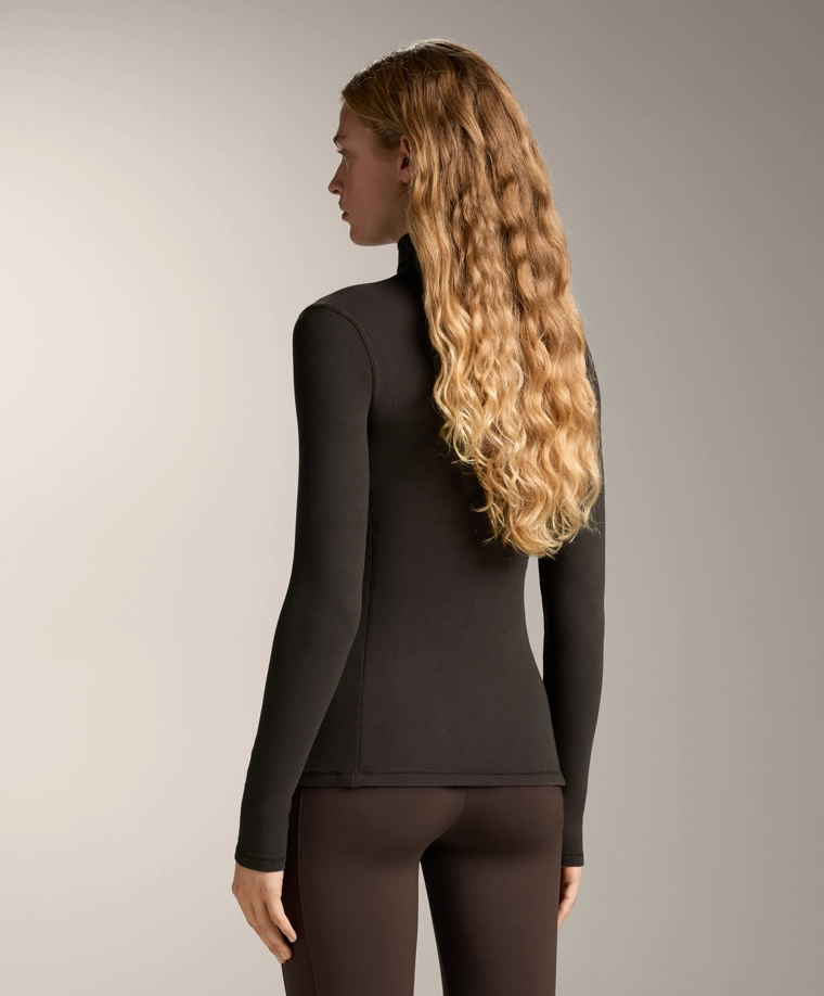 Флисовый термобельевой топ с высоким воротником