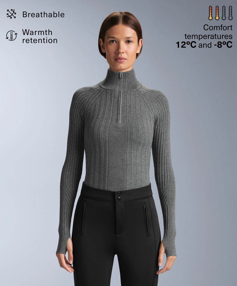 Эргономичная термобельевая футболка из ребристой вязки