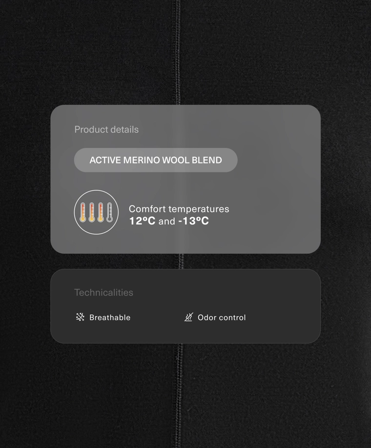 Термобелье из мериносовой шерсти, базовый слой, футболка