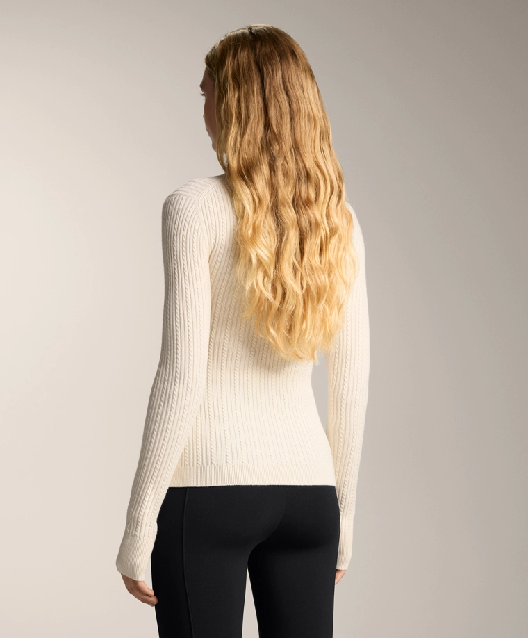 Кофта-термобелье с изделием косая вязка и молнией