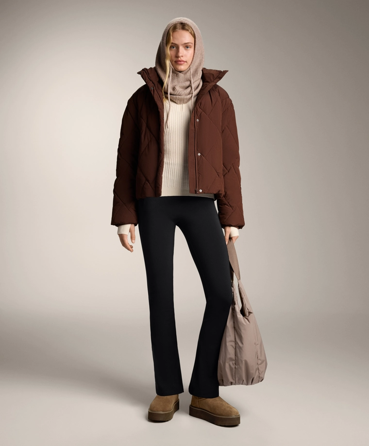 Кофта-термобелье с изделием косая вязка и молнией