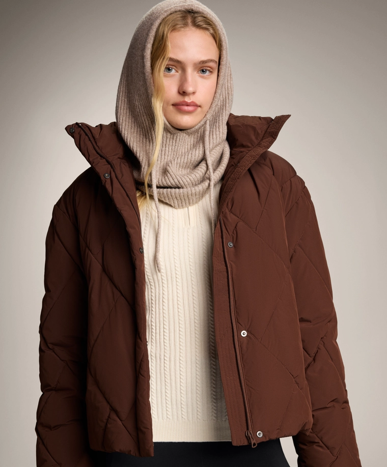 Кофта-термобелье с изделием косая вязка и молнией