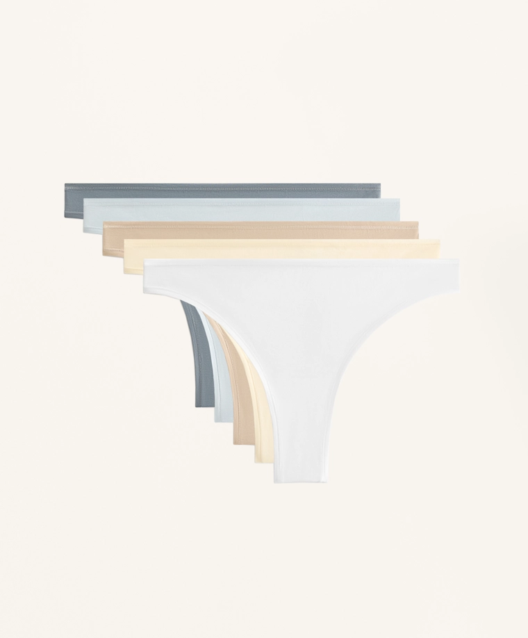 5 штук бразильских трусиков из хлопкового смесового волокна