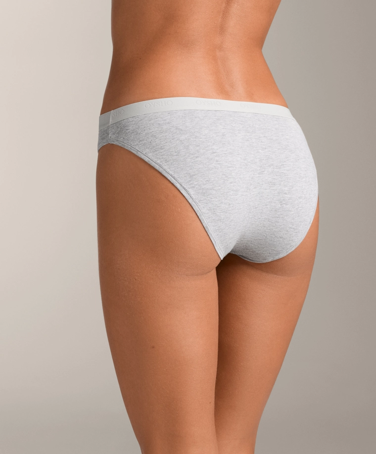 3 хлопковых трусиков-бикини классического кроя с логотипом