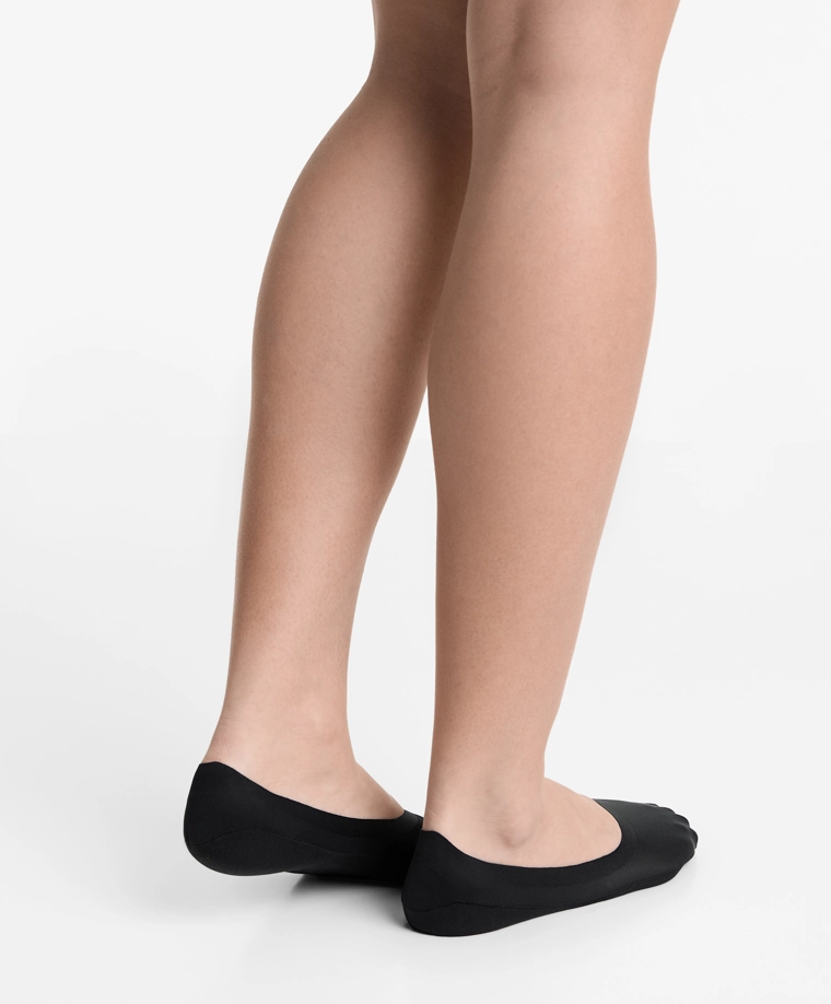 2 пары невидимых носков среднего выреза из микрофибры