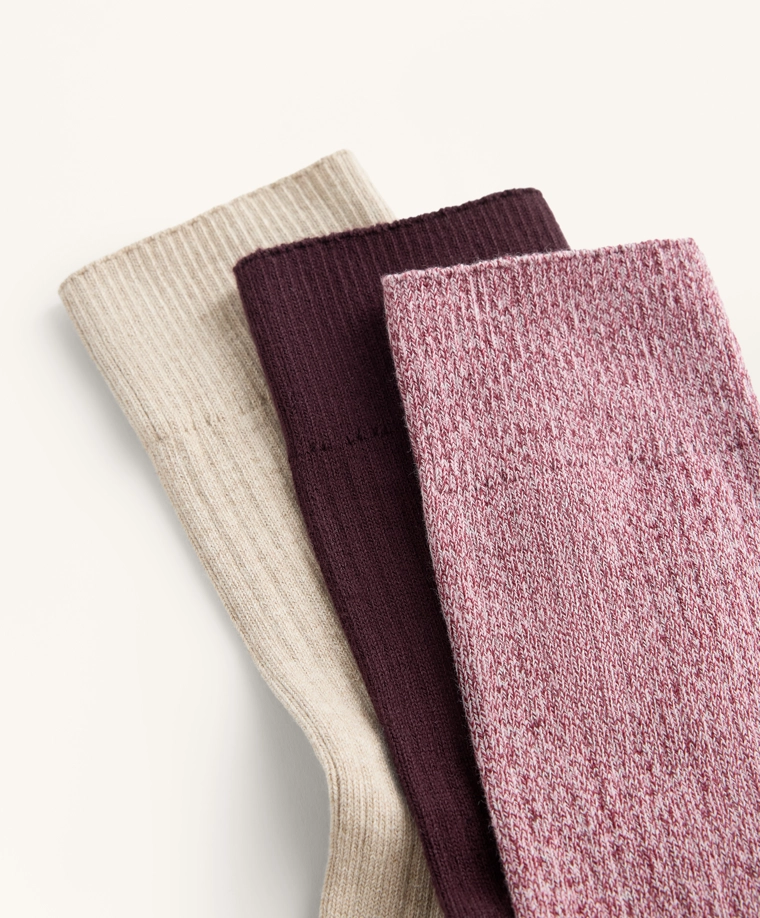 3 пары классических носков из хлопкового микса