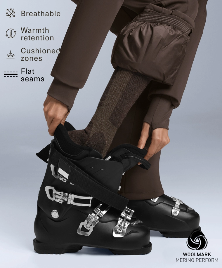 Длинные лыжные носки из шерсти woolmark®