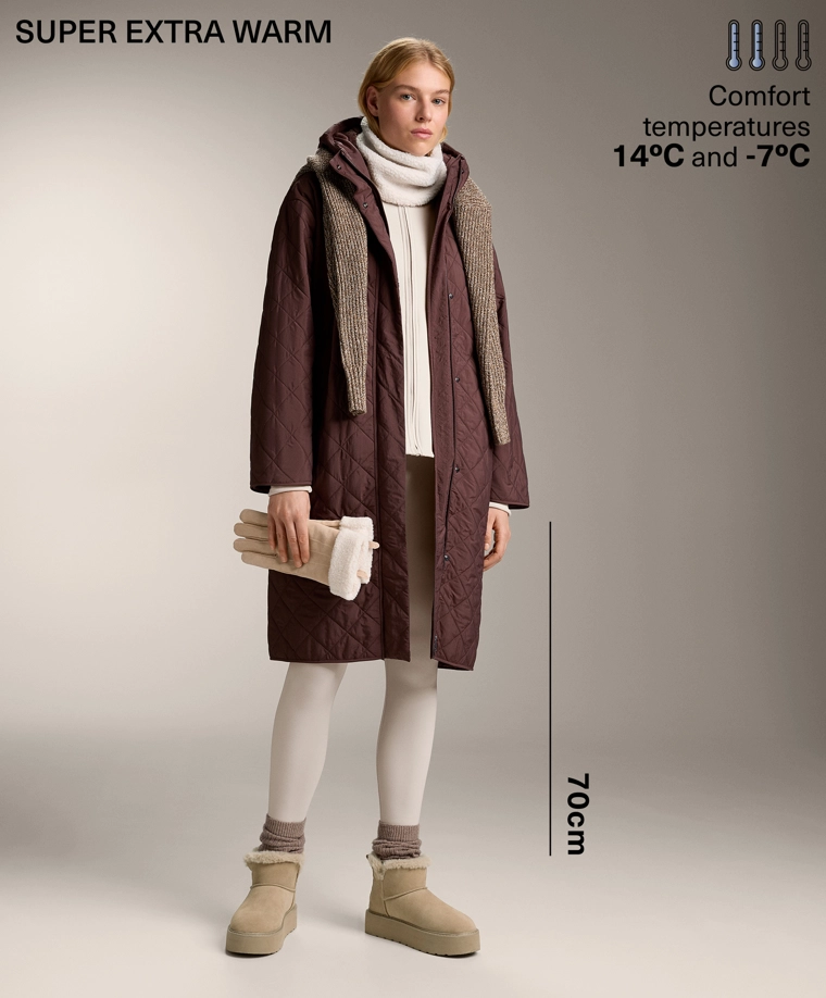 Очень тёплые безшовные леггинсы 70 см высокой талии до щиколотки