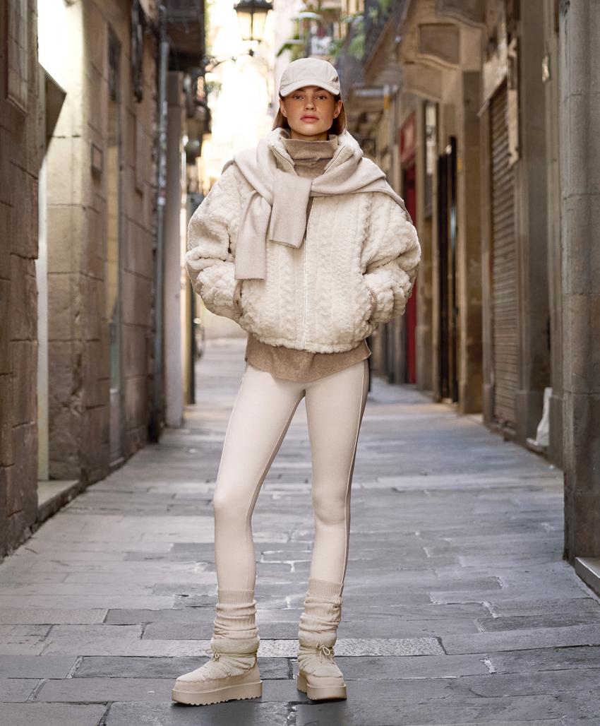 Очень тёплые безшовные леггинсы 70 см высокой талии до щиколотки