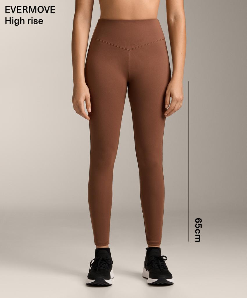 Леггинсы с высокой посадкой evermove длиной 65 см до лодыжки