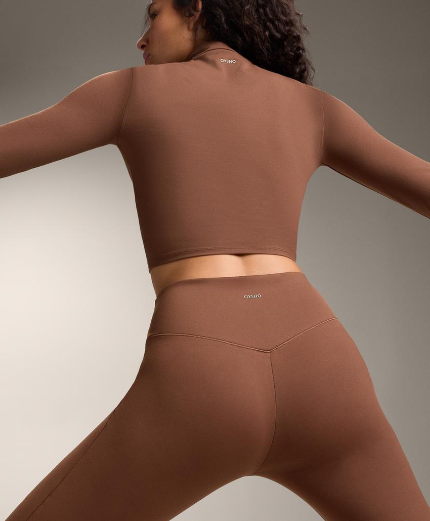 Леггинсы с высокой посадкой evermove длиной 65 см до лодыжки