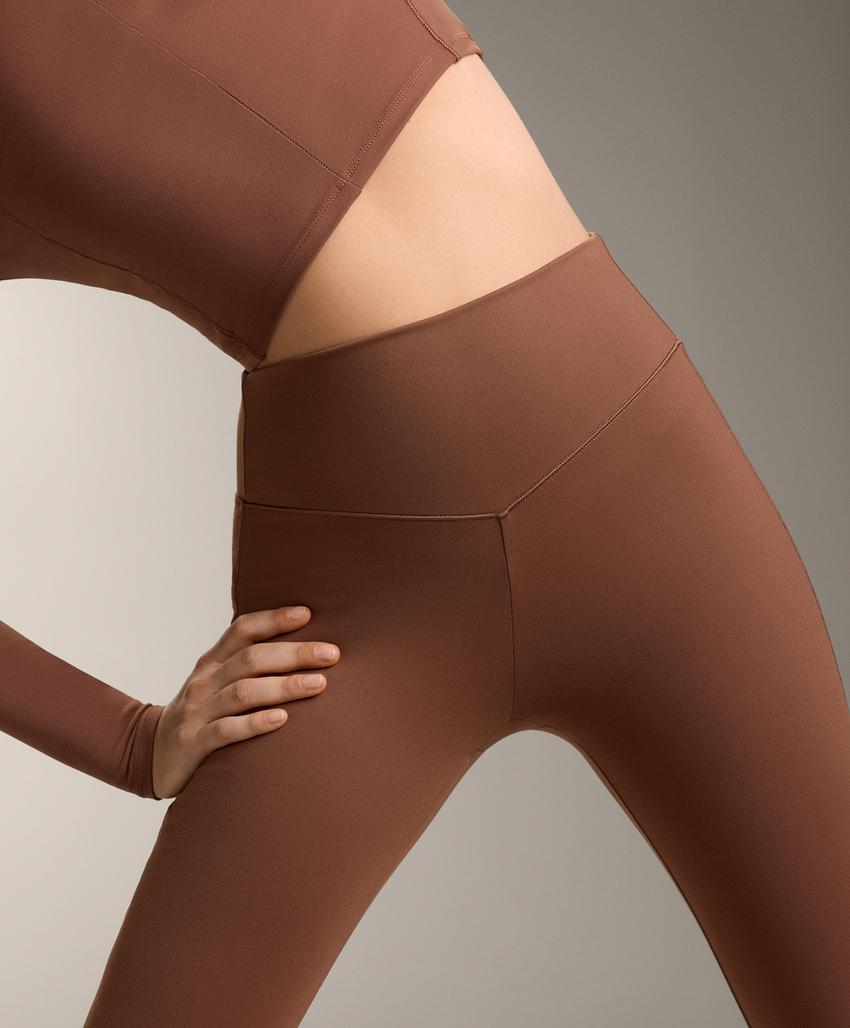 Леггинсы с высокой посадкой evermove длиной 65 см до лодыжки