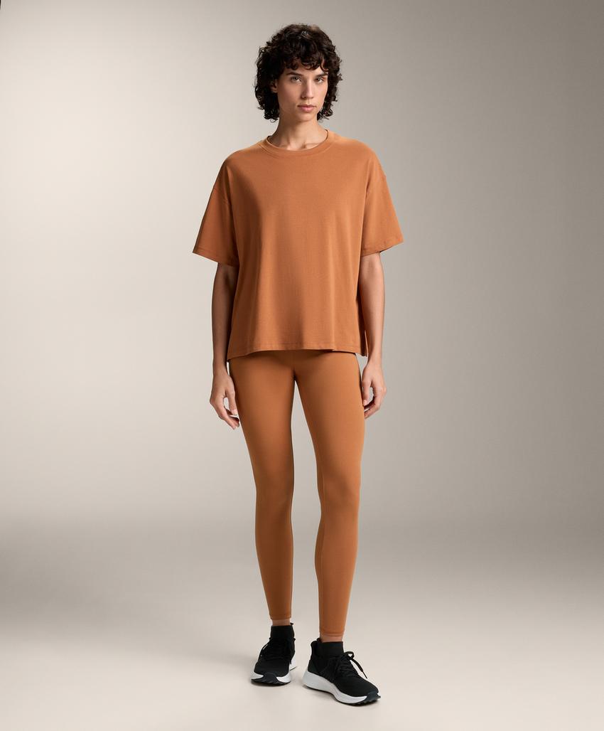 Футболка свободного кроя из смесового хлопка