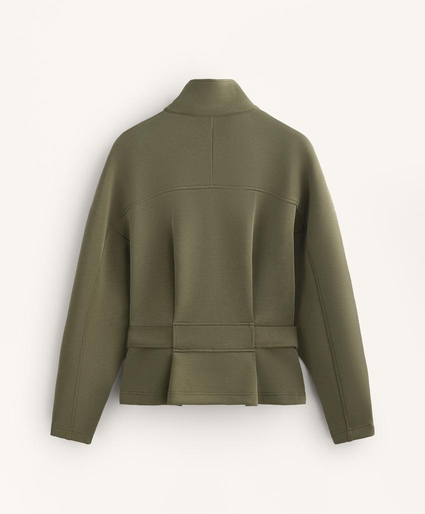 Плащ с поясом из мягкого модала