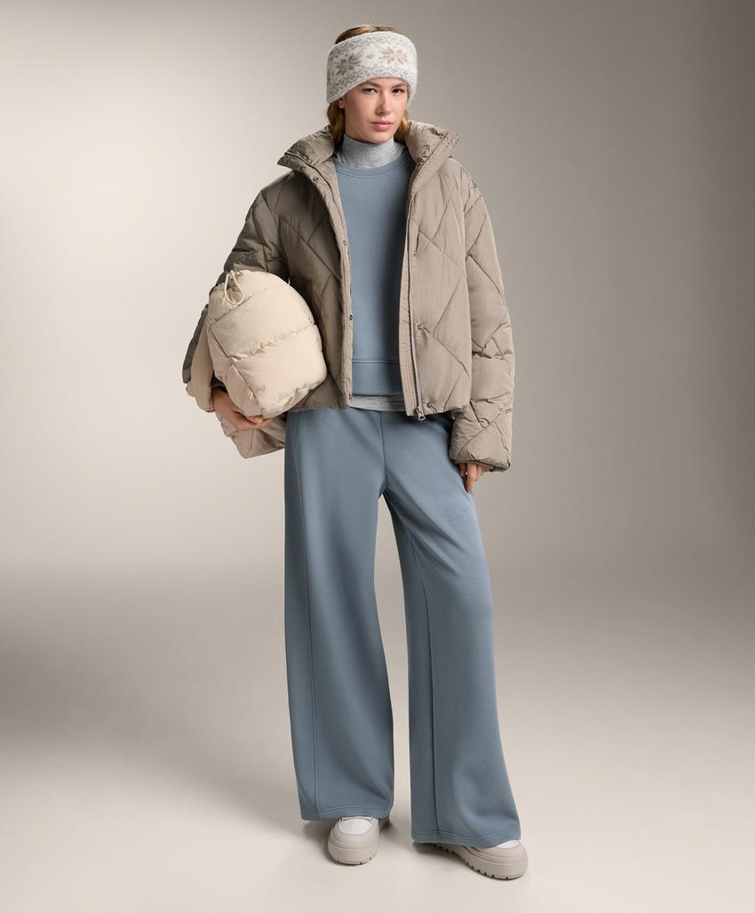 Свитшот с боковыми рёбрами из микромодала