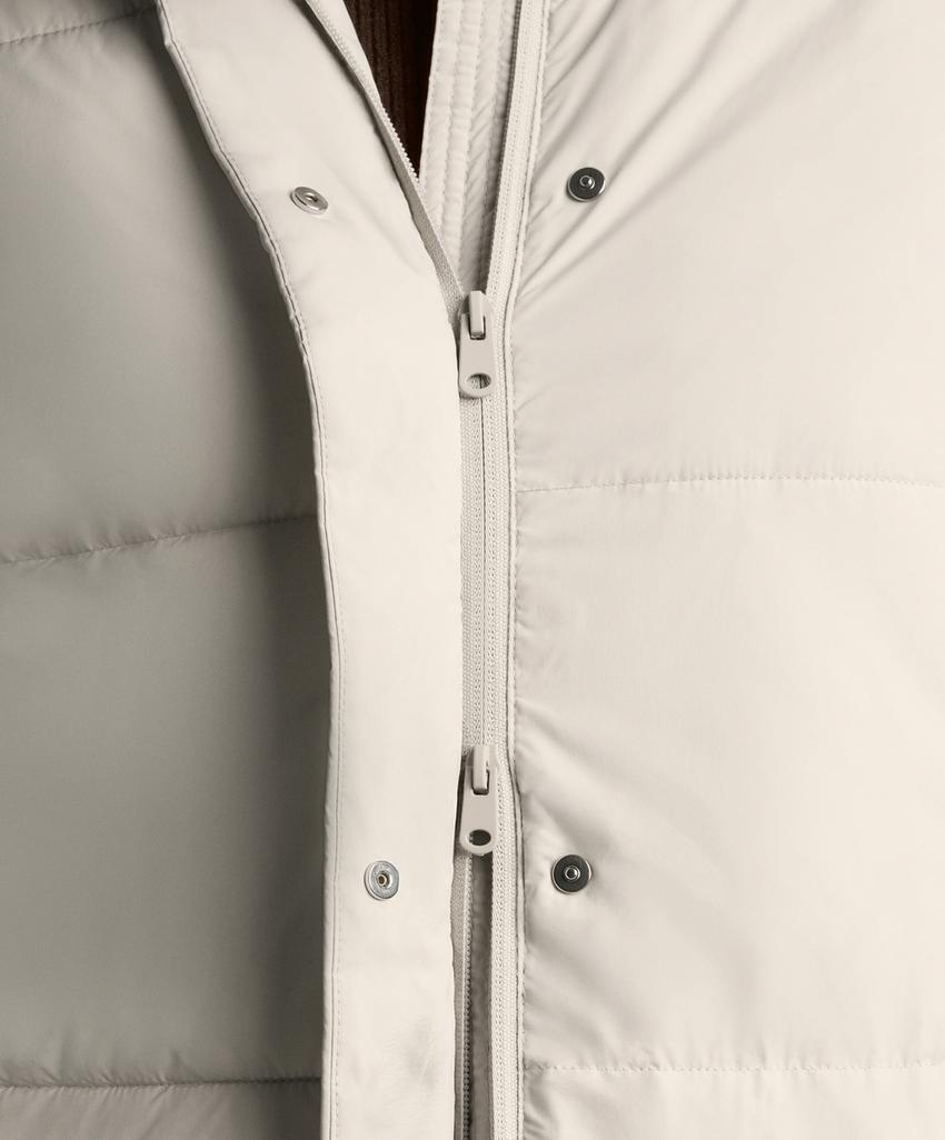 Водоотталкивающая стеганая пуховая куртка primaloft® миди