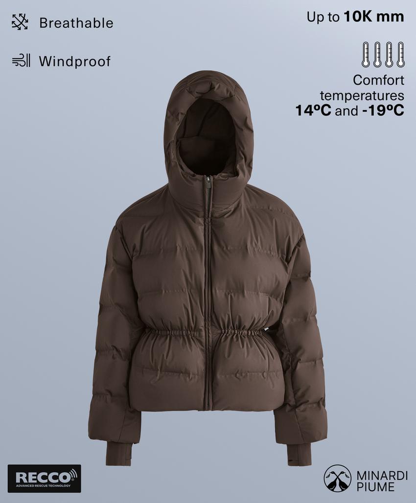 Утепленная пуховая куртка minardi piume ski водооталкивающая