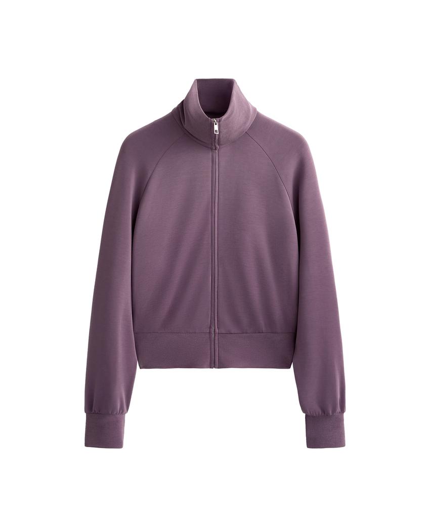 Куртка с высоким воротником с приталенной талией из мягкого модала