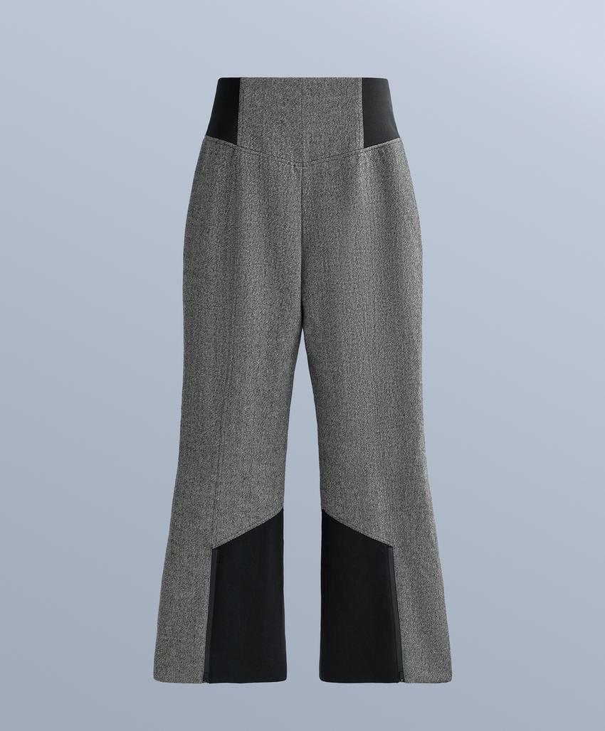 Ски брюки fellex® wool blend высокая посадка со штрихом