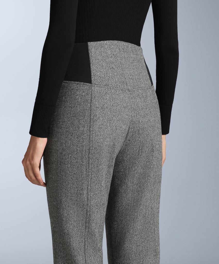 Ски брюки fellex® wool blend высокая посадка со штрихом