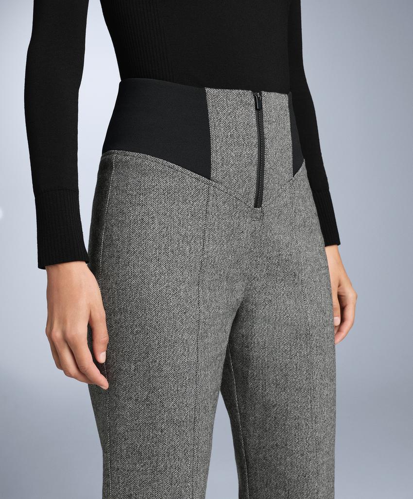 Ски брюки fellex® wool blend высокая посадка со штрихом