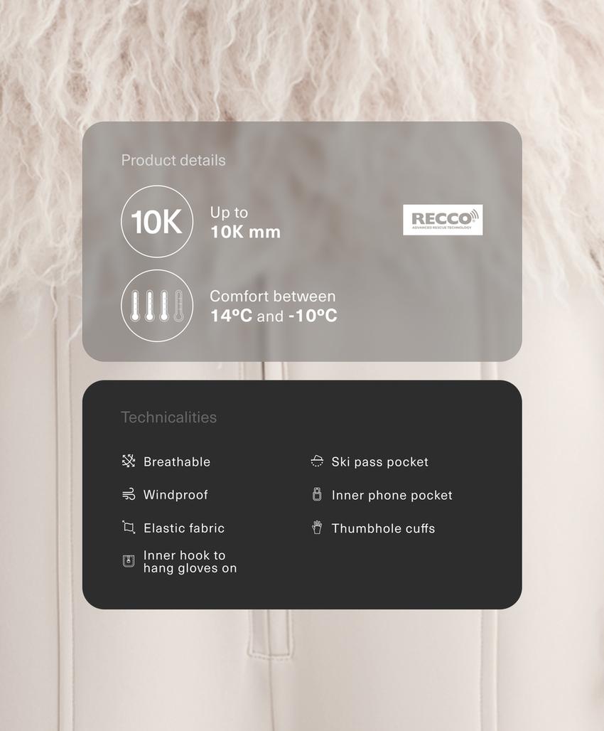 Водоотталкивающий комбинезон для катания на лыжах 2 в 1 с отстегивающимся клешем