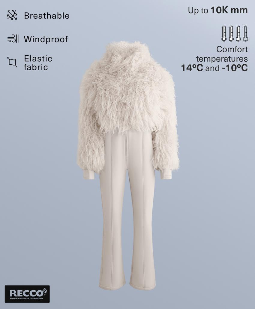 Водоотталкивающий комбинезон для катания на лыжах 2 в 1 с отстегивающимся клешем