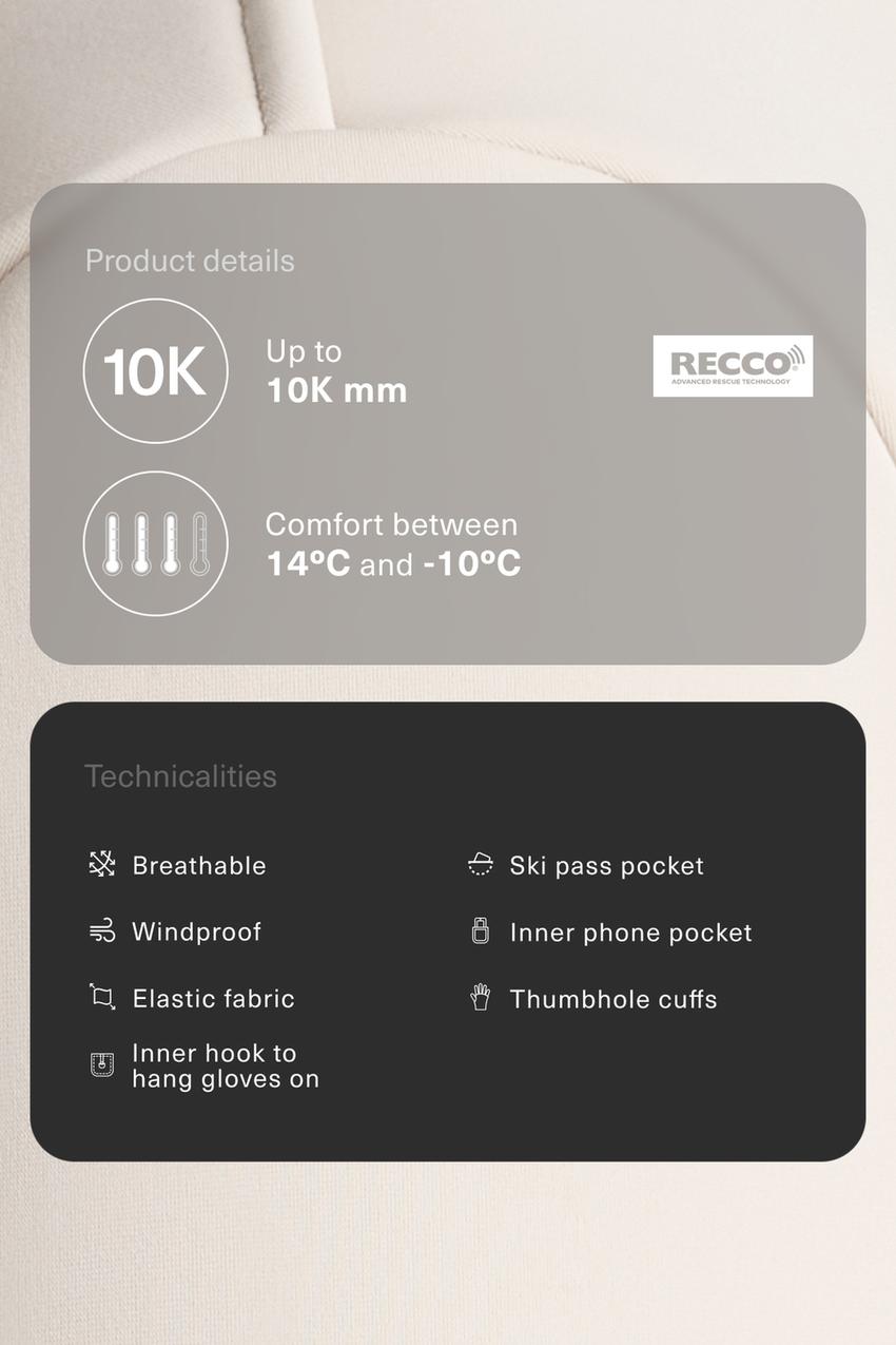Водоотталкивающий комбинезон для катания на лыжах 2 в 1 с отстегивающимся клешем