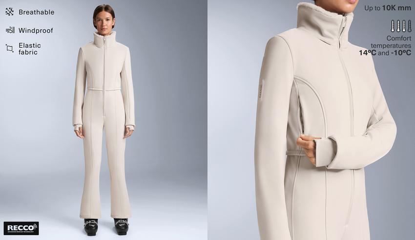 Водоотталкивающий комбинезон для катания на лыжах 2 в 1 с отстегивающимся клешем