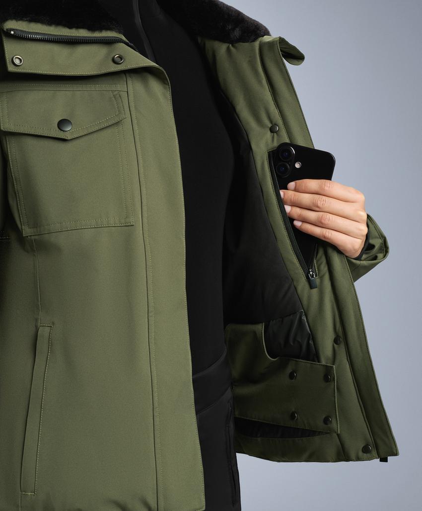 Водонепроницаемая пуховая куртка primaloft® для лыж