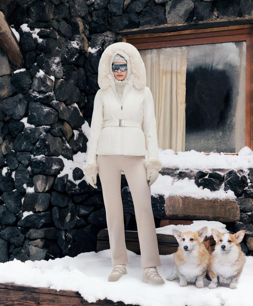 Брюки с высокой талией bootcut без швов супер-теплые