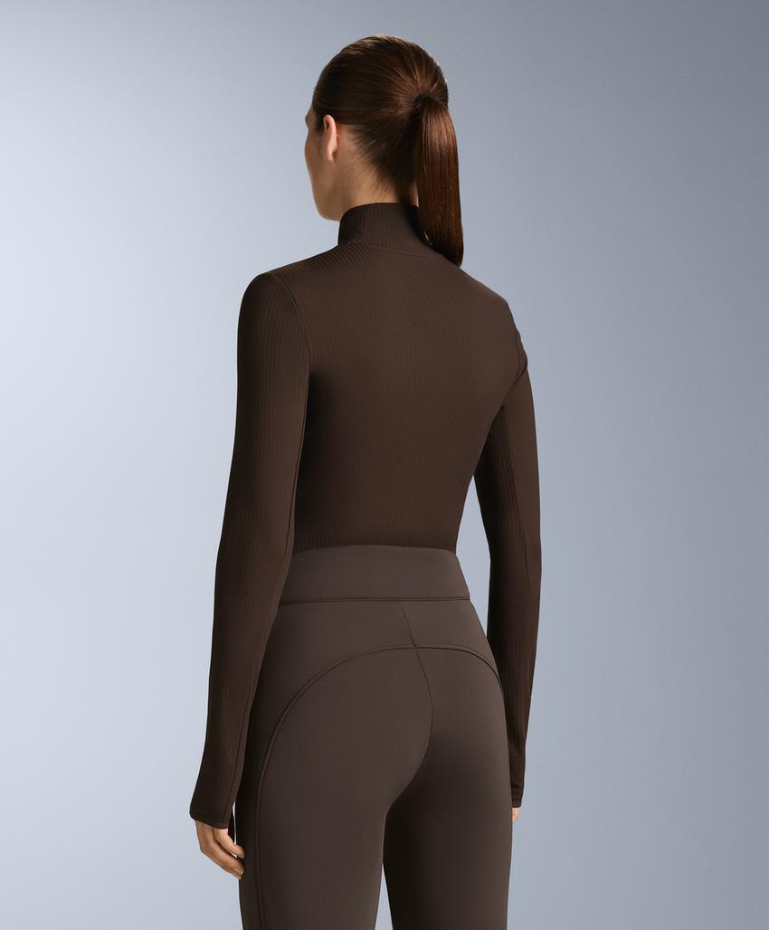 Рубашка с длинным рукавом из ребристого термобелья