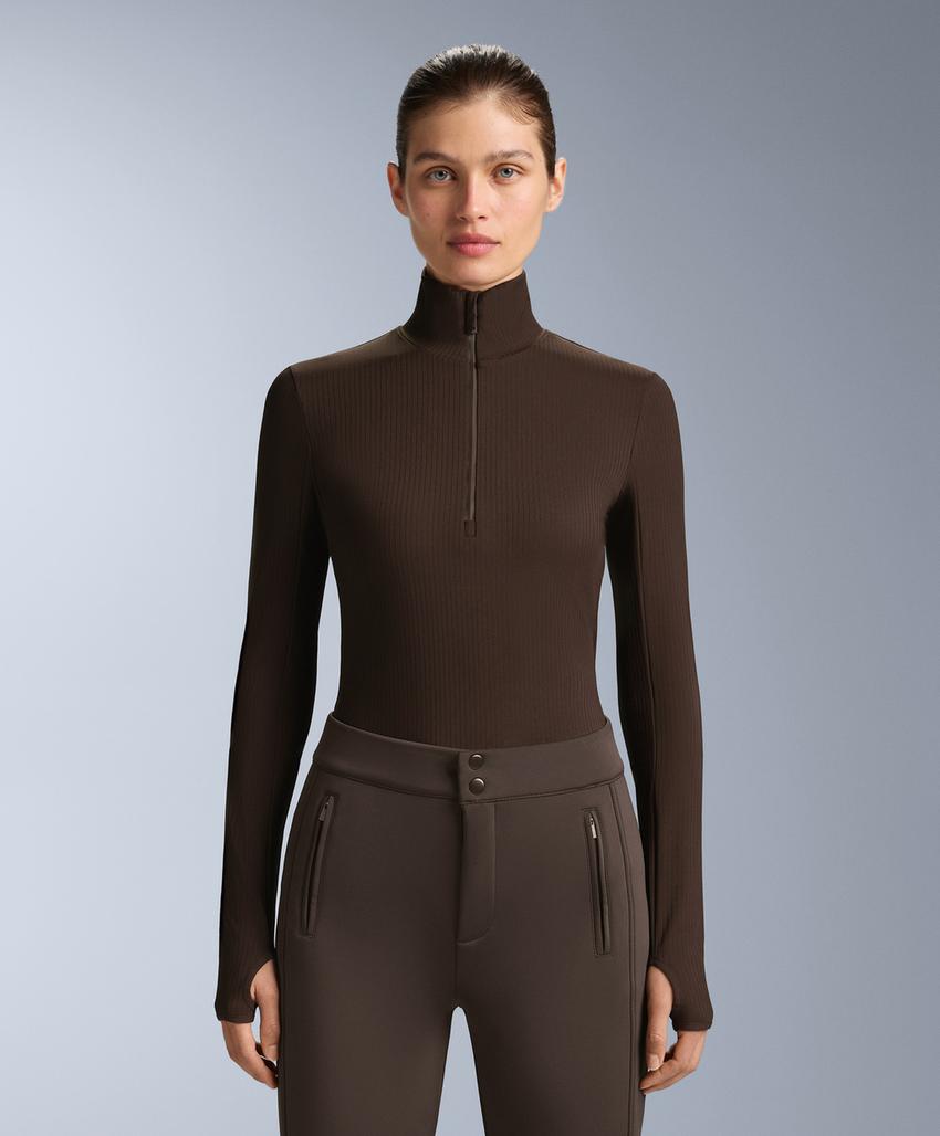 Рубашка с длинным рукавом из ребристого термобелья