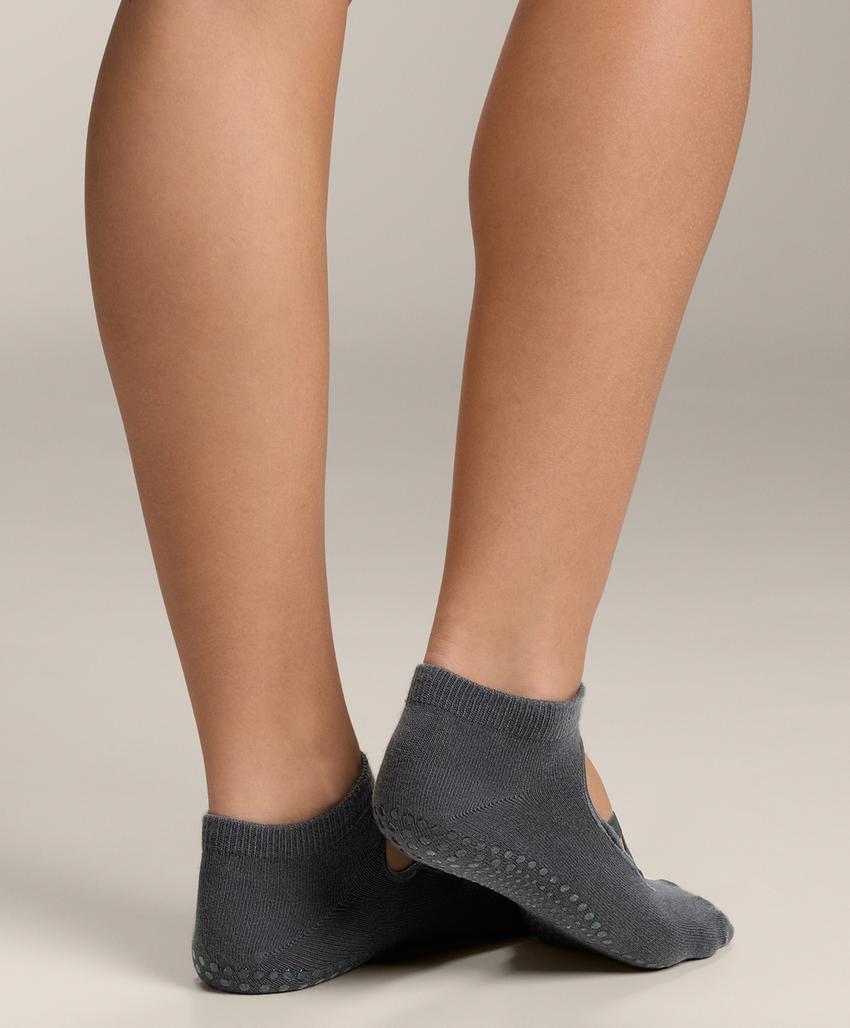 2 пары носков для йоги и пилатеса из хлопкового смесового материала с перекрещивающимися стяжками