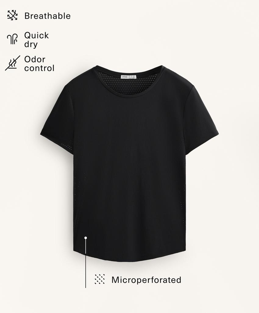 Футболка с коротким рукавом техническая приталенная