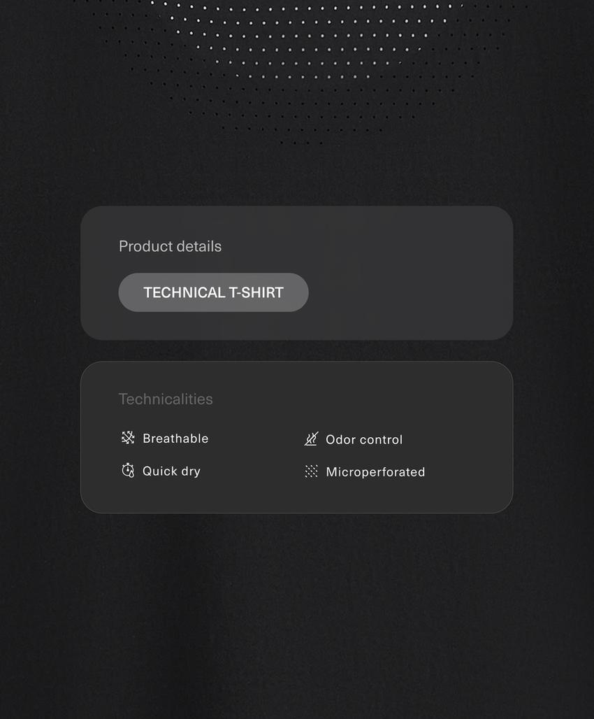 Футболка с коротким рукавом техническая приталенная