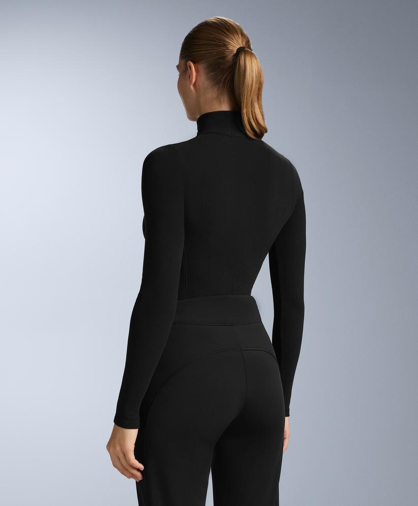 Футболка-термо с застежкой-молнией полар с открытым воротником