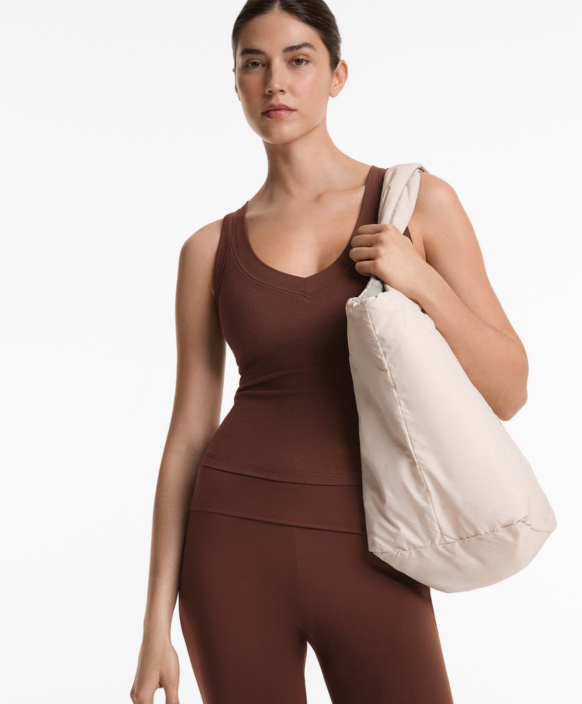 Рубашка-майка из ребристой модальной смеси