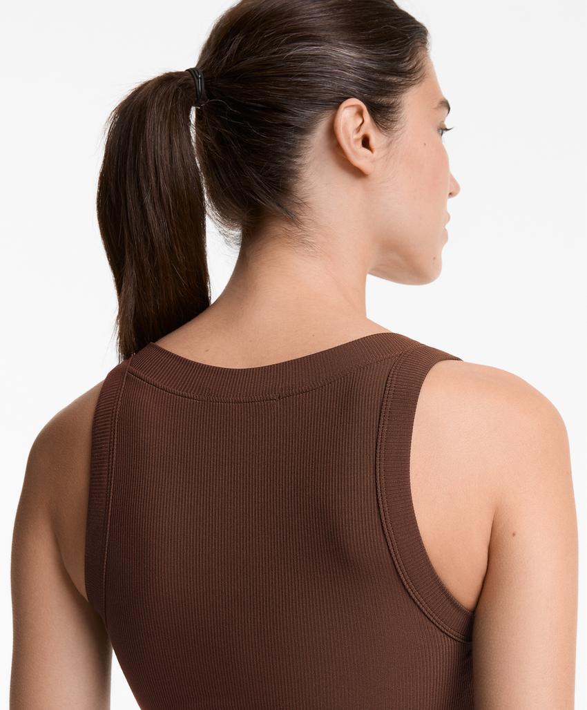 Рубашка-майка из ребристой модальной смеси